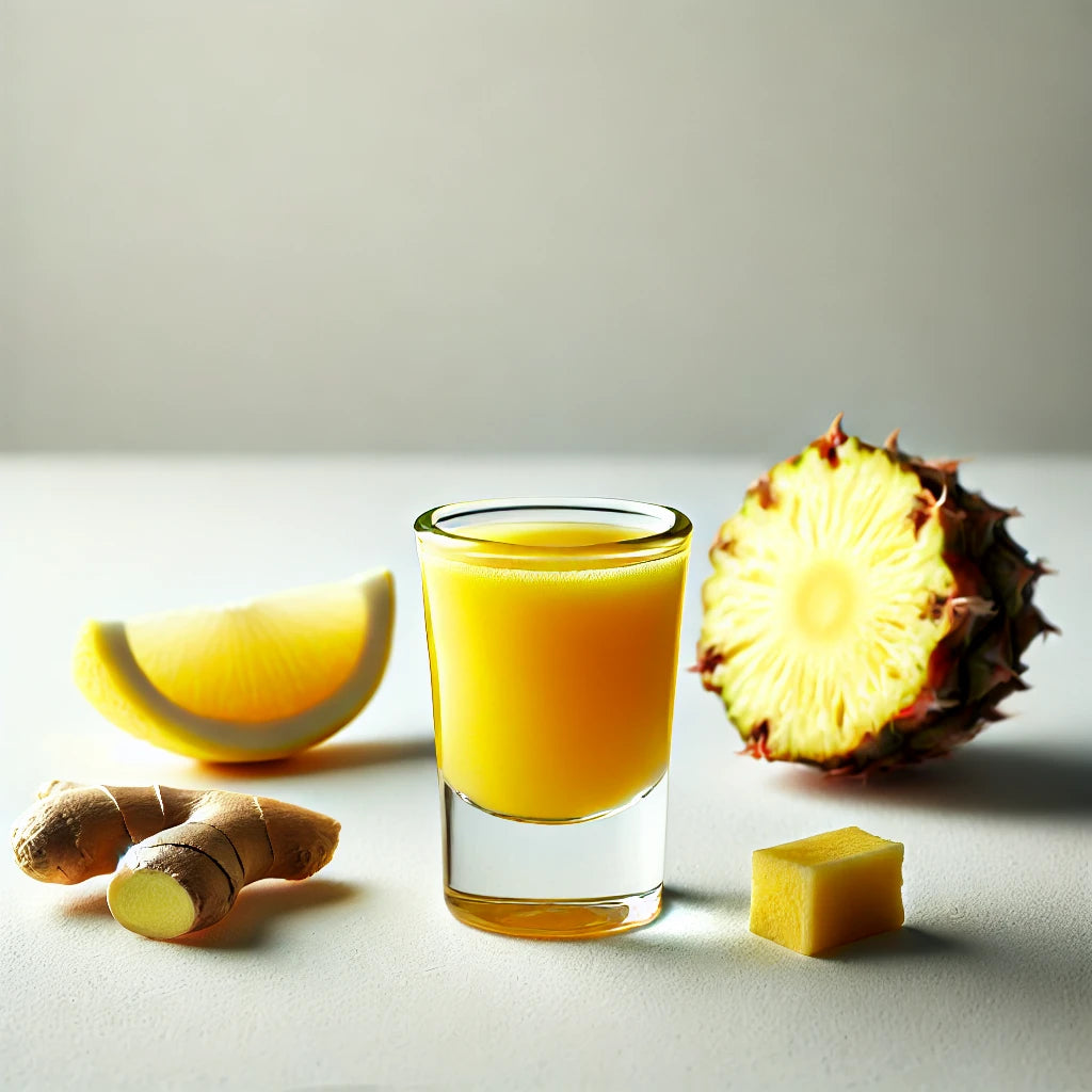 lemon ginger pineapple shot