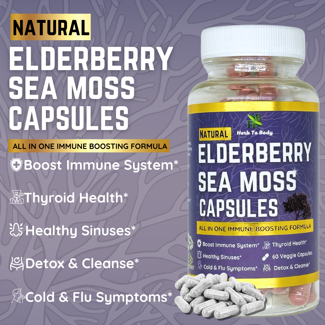 Elderberry Sea Moss Capsules (60 Capsules)