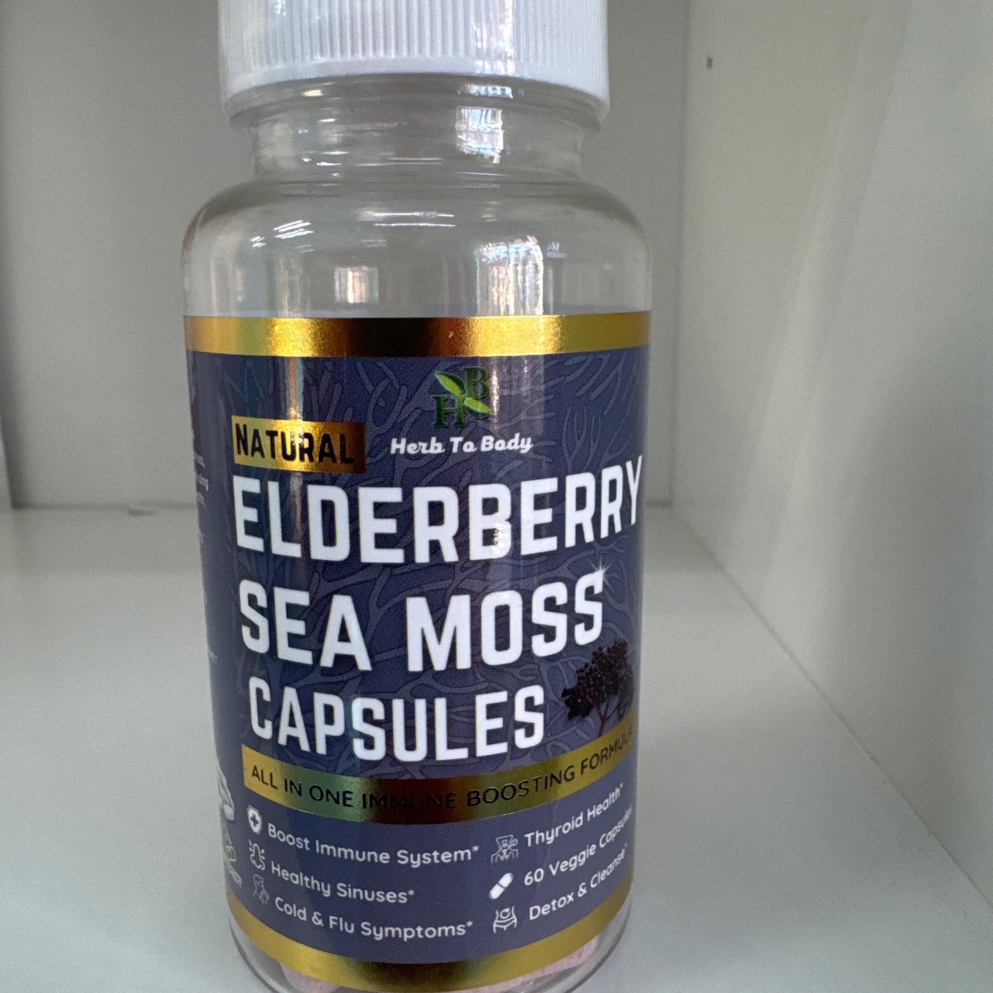 Elderberry Sea Moss Capsules (60 Capsules)