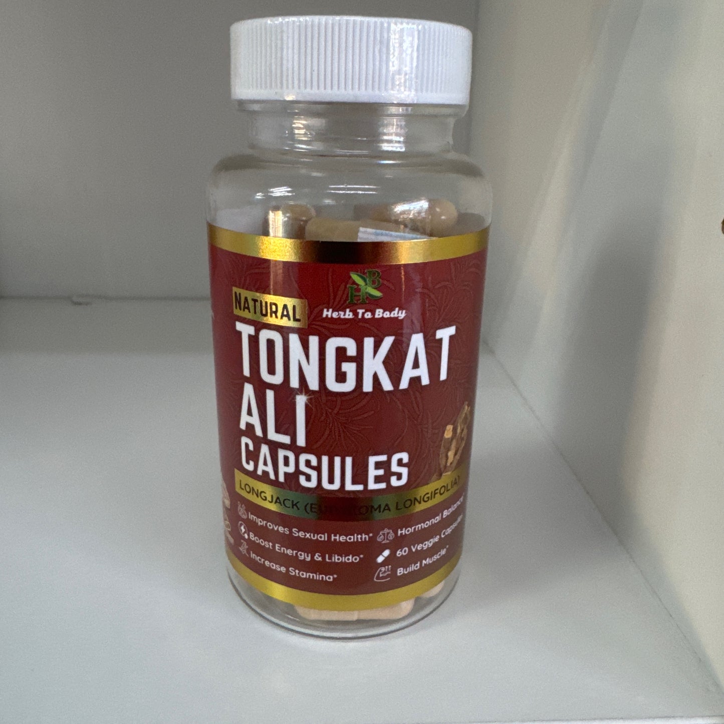 TongKat Ali – Longjack (Eurycoma Longifolia) – 60 Capsules – Organic - 200:1 - 1000mg Per Serving